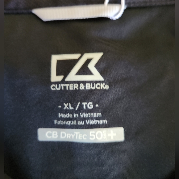 Cutter & Buck Black Performance DryTec 50+UPF Polo Shirt - Picture 5 of 6